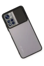 Newface Xiaomi Redmi Note 11 Pro Plus 5G Kılıf Palm Buzlu Kamera Sürgülü Silikon - Siyah - Görsel 3