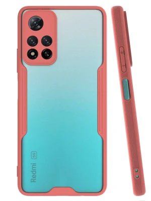 Newface Xiaomi Redmi Note 11 Pro Plus 5G Kılıf Platin Silikon - Pembe