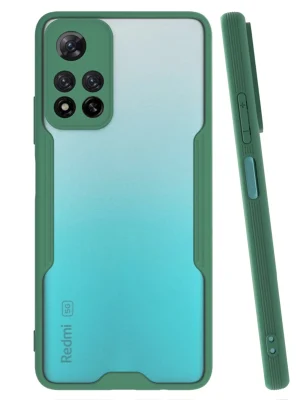Newface Xiaomi Redmi Note 11 Pro Plus 5G Kılıf Platin Silikon - Yeşil