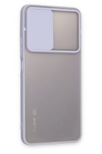 Newface Xiaomi Redmi Note 11 Pro Plus 5G Kılıf Palm Buzlu Kamera Sürgülü Silikon - Lila - Görsel 2