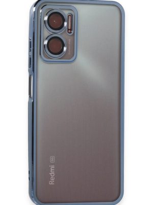Newface Xiaomi Redmi Note 11E Kılıf Razer Lensli Silikon - Açık Mavi