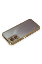 Newface Xiaomi Redmi Note 11E Kılıf Razer Lensli Silikon - Gold - Görsel 3