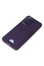 Newface Xiaomi Redmi Note 11S Kılıf Kelvin Kartvizitli Silikon - Derin Mor - Görsel 4