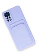 Newface Xiaomi Redmi Note 11S Kılıf Kelvin Kartvizitli Silikon - Lila - Görsel 2