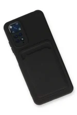 Newface Xiaomi Redmi Note 11S Kılıf Kelvin Kartvizitli Silikon - Siyah - Görsel 2