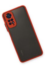 Newface Xiaomi Redmi Note 11S Kılıf Montreal Silikon Kapak - Kırmızı - Görsel 3