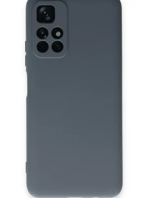 Newface Xiaomi Redmi Note 11T Kılıf Nano içi Kadife Silikon - Gri