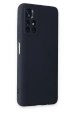 Newface Xiaomi Redmi Note 11T Kılıf Nano içi Kadife Silikon - Lacivert - Görsel 2