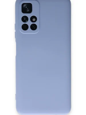 Newface Xiaomi Redmi Note 11T Kılıf Nano içi Kadife Silikon - Lila