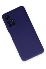 Newface Xiaomi Redmi Note 11T Kılıf Nano içi Kadife Silikon - Mor - Görsel 3
