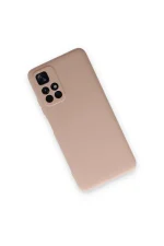 Newface Xiaomi Redmi Note 11T Kılıf Nano içi Kadife Silikon - Pudra - Görsel 3
