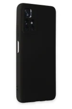 Newface Xiaomi Redmi Note 11T Kılıf Nano içi Kadife Silikon - Siyah - Görsel 2