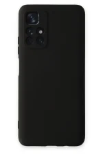 Newface Xiaomi Redmi Note 11T Kılıf Nano içi Kadife Silikon - Siyah