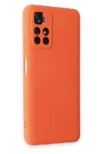 Newface Xiaomi Redmi Note 11T Kılıf Nano içi Kadife Silikon - Turuncu - Görsel 2