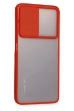 Newface Xiaomi Redmi Note 11T Kılıf Palm Buzlu Kamera Sürgülü Silikon - Kırmızı - Görsel 2