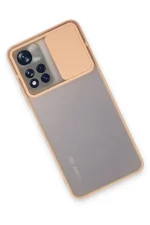Newface Xiaomi Redmi Note 11T Kılıf Palm Buzlu Kamera Sürgülü Silikon - Pembe - Görsel 3