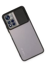 Newface Xiaomi Poco M4 Pro 5G Kılıf Palm Buzlu Kamera Sürgülü Silikon - Siyah - Görsel 3