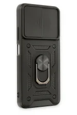 Newface Xiaomi Redmi Note 11T Kılıf Pars Lens Yüzüklü Silikon - Siyah - Görsel 2