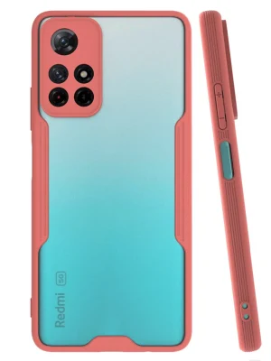 Newface Xiaomi Redmi Note 11T Kılıf Platin Silikon - Pembe