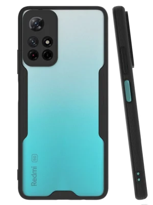 Newface Xiaomi Redmi Note 11T Kılıf Platin Silikon - Siyah