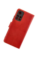 Newface Xiaomi Redmi Note 11T Kılıf Trend S Plus Kapaklı Kılıf - Kırmızı - Görsel 3