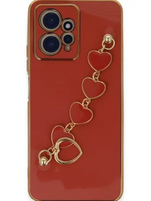 Newface Xiaomi Redmi Note 12 4G Kılıf Esila Silikon - Kırmızı