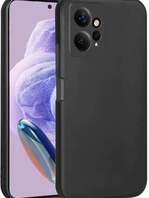 Newface Xiaomi Redmi Note 12 4G Kılıf First Silikon - Siyah
