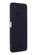 Newface Xiaomi Redmi Note 12 4G Kılıf Kelvin Kartvizitli Silikon - Derin Mor - Görsel 2