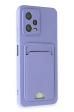 Newface Xiaomi Redmi Note 12 4G Kılıf Kelvin Kartvizitli Silikon - Lila - Görsel 2