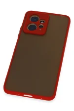 Newface Xiaomi Redmi Note 12 4G Kılıf Montreal Silikon Kapak - Kırmızı - Görsel 4