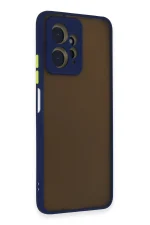 Newface Xiaomi Redmi Note 12 4G Kılıf Montreal Silikon Kapak - Lacivert - Görsel 2