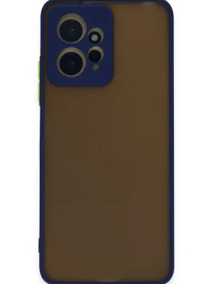 Newface Xiaomi Redmi Note 12 4G Kılıf Montreal Silikon Kapak - Lacivert