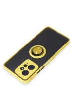 Newface Xiaomi Redmi Note 12 4G Kılıf Montreal Yüzüklü Silikon Kapak - Sarı - Görsel 4