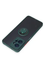 Newface Xiaomi Redmi Note 12 4G Kılıf Montreal Yüzüklü Silikon Kapak - Yeşil - Görsel 4