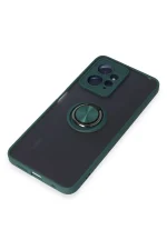 Newface Xiaomi Redmi Note 12 4G Kılıf Montreal Yüzüklü Silikon Kapak - Yeşil - Görsel 5