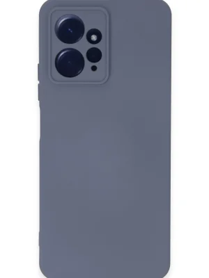 Newface Xiaomi Redmi Note 12 4G Kılıf Nano içi Kadife Silikon - Gri