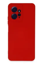 Newface Xiaomi Redmi Note 12 4G Kılıf Nano içi Kadife Silikon - Kırmızı