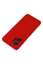 Newface Xiaomi Redmi Note 12 4G Kılıf Nano içi Kadife Silikon - Kırmızı - Görsel 3