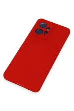 Newface Xiaomi Redmi Note 12 4G Kılıf Nano içi Kadife Silikon - Kırmızı - Görsel 4