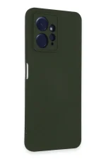 Newface Xiaomi Redmi Note 12 4G Kılıf Nano içi Kadife Silikon - Koyu Yeşil - Görsel 2