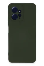 Newface Xiaomi Redmi Note 12 4G Kılıf Nano içi Kadife Silikon - Koyu Yeşil