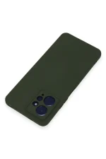 Newface Xiaomi Redmi Note 12 4G Kılıf Nano içi Kadife Silikon - Koyu Yeşil - Görsel 3