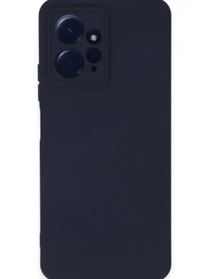 Newface Xiaomi Redmi Note 12 4G Kılıf Nano içi Kadife Silikon - Lacivert