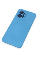 Newface Xiaomi Redmi Note 12 4G Kılıf Nano içi Kadife Silikon - Mavi - Görsel 4