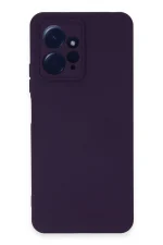 Newface Xiaomi Redmi Note 12 4G Kılıf Nano içi Kadife Silikon - Mor