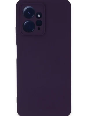 Newface Xiaomi Redmi Note 12 4G Kılıf Nano içi Kadife Silikon - Mor