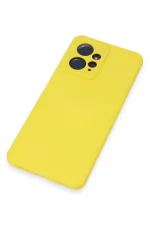Newface Xiaomi Redmi Note 12 4G Kılıf Nano içi Kadife Silikon - Sarı - Görsel 4