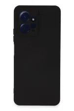 Newface Xiaomi Redmi Note 12 4G Kılıf Nano içi Kadife Silikon - Siyah