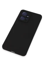 Newface Xiaomi Redmi Note 12 4G Kılıf Nano içi Kadife Silikon - Siyah - Görsel 4