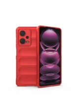 Newface Xiaomi Redmi Note 12 4G Kılıf Optimum Silikon - Kırmızı